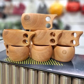 تصویر لیوان کوکسا چوب گردو 