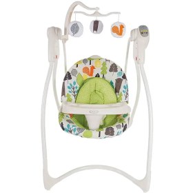 تصویر تاب برقی مدل swing loving hug patchwork گراکو Graco Graco electric swing swing loving hug patchwork triangle geometric shape Graco code:359102/1