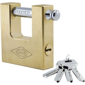 تصویر قفل کتابی آپارتمانی گیرا Gira 70mm کد 009 Gira 009 Padlock