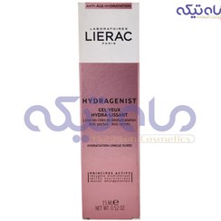 تصویر دور چشم ضد چروک، پف و تیرگی مدل هیدراجنیست حجم 15میل لیراک Lierac Hydragenist Gel Yeux Hydra Lissant 15ml