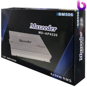 تصویر آمپلی فایر 4 کانال مکسیدر Maxeeder MX-AP4220 BM506 