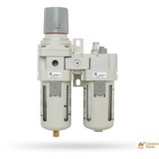 تصویر واحد مراقبت دو تکه مدل SMC سایز 1/2 آی اس آی AC4010-04 isi 