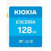 تصویر کارت حافظه SDXC کیوکسیا مدل EXCERIA کلاس 10 استاندارد UHS-1 سرعت 100MBps ظرفیت 128 گیگابایت 