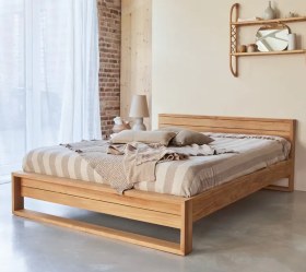 تصویر تخت خواب چوبی مدل A178 