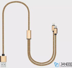 تصویر کابل دو سر جووی Joway LI96 2in2 Data Cable 1m 