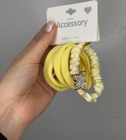 تصویر پک کش مو رنگی ۵ تایی - هلویی 