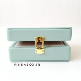 تصویر جعبه جواهرات آوا رنگ سبز آدامسی 