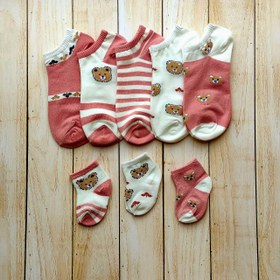 تصویر ست جوراب مادر و کودک مدل تدی 10006 