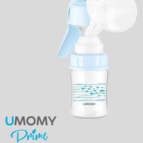 تصویر شیر دوش پمپی umomy دارای شیردوش و بطری umomy