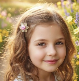 تصویر کش مو دوبل طرح گل 