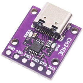 تصویر ماژول مبدل USB Type-C به TTL با تراشه CH340E 