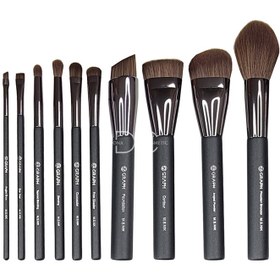 تصویر ست براش 10 تیکه گراف | همراه با کیف آرایشی Graph set 10 Piece Brush