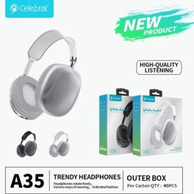 تصویر هدفون بلوتوثی سلبریت مدل Celebrat A35 Celebrat A35 Bluetooth Headphones