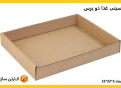 تصویر سینی شیرینگ غذا دو پرس (100 عدد) food take out delivery