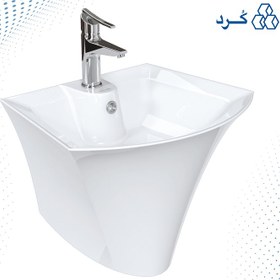 تصویر روشویی نیم پایه آرین چینی کرد wall-hung-basin-Aryan-chini-cord