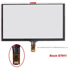 تصویر تاچ خازنی 9.0 اینچ 6 پین مدل GT911 - 9inch با گرید دمایی نرمال 