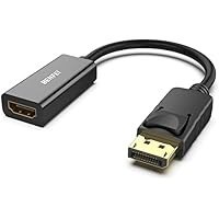 تصویر آداپتور BENFEI 4K DisplayPort به HDMI، کامپیوتر Uni-Directional DP 1.2 به HDMI 1.4 صفحه نمایش با روکش طلایی پورت نمایشگر DP به آداپتور HDMI (مرد به زن) سازگار با Lenovo Dell HP و سایر Passive BENFEI 4K DisplayPort to HDMI Adapter, Uni-Directional DP 1.2 Computer to HDMI 1.4 Screen Gold-Plated DP Display Port to HDMI Adapter (Male to Female) Compatible with Lenovo Dell HP and Other Passive