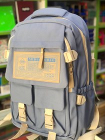 تصویر کیف مخملی مدرسه ای وارداتی کد 8615 School bag2