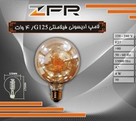 تصویر لامپ ادیسونی فیلامنتی 4 وات G125 