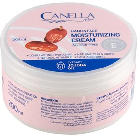 تصویر کرم مرطوب کننده دست و صورت حاوی جوجوبا حجم 200 میلی لیتر کنلامکس Canella Max Jojoba Hand And Face Moisturizing Cream 200 ml