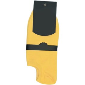 تصویر جوراب زیرقوزکی زرد 