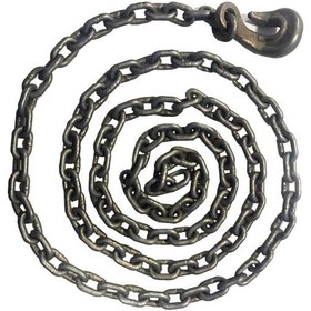 تصویر زنجیر دو سر قلاب فولادی سایز 8 طول 3 8 diameter steel double hook chain