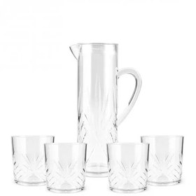 تصویر پارچ و لیوان شفاف اکریلیک کاراجا ترکیه Karaca surahi