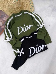 تصویر ست دخترانه پاییزه بلوز و شلوار دیور - سایز 