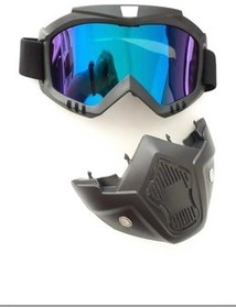 تصویر کلاه کاسکت موتورسیکلت خاکستری مدل 710 ماسک ایمنی جت تکس 