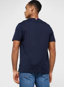 تصویر تی‌شرت یقه گرد لوگو برند Tommy Hilfiger Logo Crew Neck T-Shirt