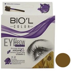تصویر کیت رنگ ابرو بیول Biol بلوند طلایی خیلی روشن بیول - 9.3 (G9) 