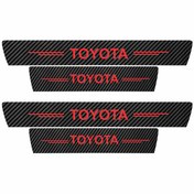 تصویر برچسب پارکابی خودرو سولگی طرح کربن کد J0059 مناسب برای تویوتا بسته 4 عددی 