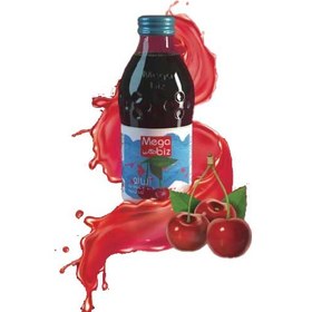 تصویر نوشیدنی آبمیوه مگابیز 300 میلی لیتر شیشه ای شل 24 عددی - هلو Megabiz juice drink 300 ml loose glass 24 pieces