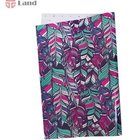 تصویر کاغذ کادو گلاسه برگ تحریر طرح برگ 