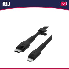 تصویر کابل 1 متری Type C به Lithghning بلکین CAA009bt1MBK Belkin CAA009bt1MBK Lithghning to Type C Charging Cable