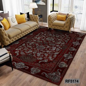 تصویر روفرشی کشدار لاکی طرح کلاسیک سنتی - ۹متری 