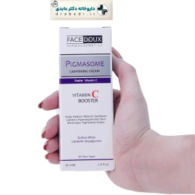 تصویر کرم ضد لک پیگمازوم حاوی ویتامین سی فیس دوکس 30 میلی لیتر Face Doux Pigmasome vitamin C Lightening Cream 30 ml