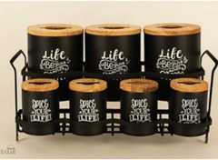 تصویر سرویس پاسماوری 8 پارچه طرح بنر بی وی کی کد 863961 