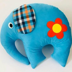 تصویر عروسک فیل - آبی 