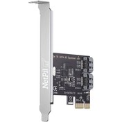 تصویر کارت تبدیل PCI-E به دو پورت SATA3.0 نت پیل مدل 7054 