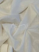 تصویر پارچه حریر نازلی (بافت دار) شیری 