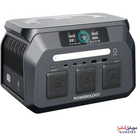 تصویر پاور استیشن پاورولوژی PWP800WBK 800W ظرفیت 20000 میلی آمپر ساعت Powerology PWP800WBK 800W 20000mAh Power Station