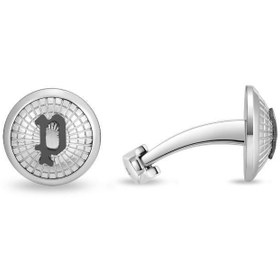 تصویر دستبند دکمه سرآستین نت‌دار برند دیکود برند police DECODE Ion-Plated Netted Cufflinks