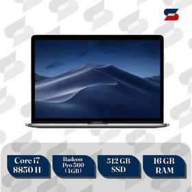 تصویر لپ تاپ اپل تاچ بار APPLE MacBook Pro 2018 | i7 | 16G | 512G | 4GB- Pro 560 | 15.4''2K touchbar (استوک) Laptop APPLE MacBook Pro 2018 (stock)