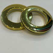 تصویر حلقه پانچ پرده طلایی نقره‌ای 