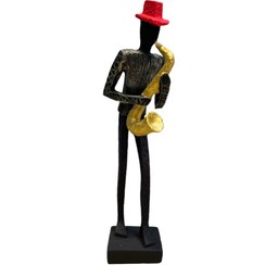 تصویر مجسمه طرح مرد موزیسین 