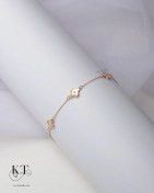 تصویر دستبند طلا ون کلیف تراش کد ۳۳۸ 