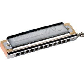 تصویر سازدهنی کروماتیک 12 سوراخ هوهنر SUPER CHOROMONICA DELUXE Hohner Harmonica Super Chromonica Deluxe Key C M754001