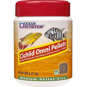 تصویر غذای گرانولی سیچلاید سایز M Ocean Nutrition Cichlid Omni Pellets-M