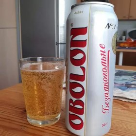 تصویر ماءالشعیر اوبولون ۵۰۰ میلی لیتر باکس ۲۴ عددی Obolon Beer Non Alcoholic Bottle 500ml